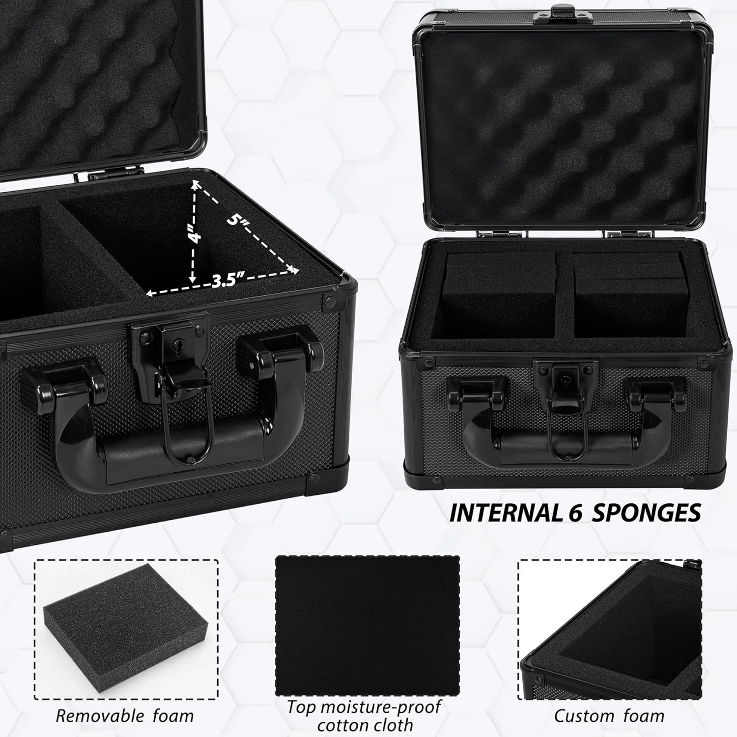 Aluminum Alloy Graded Card Case 40 Card Storage Box Graded Cards Holder Coin