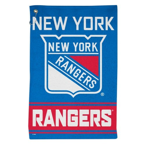 NEW YORK RANGERS ALL PURPOSE GOLF TAILGATE TOWEL 16″X25″ HOOK AND GROMMET