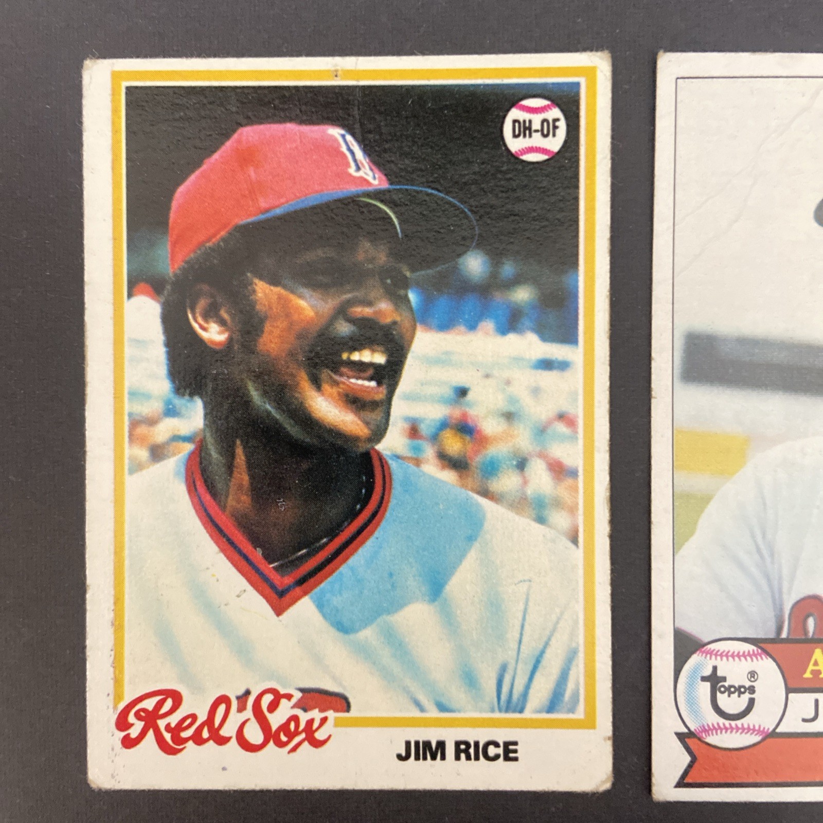 Jim Rice – Lot of 2 Cards – 1978 & 1979 Topps – Boston Red Sox #670 & #400