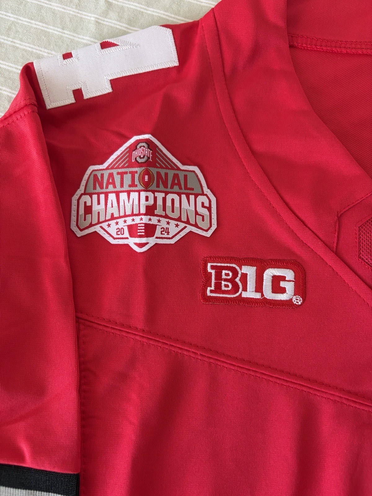 Jeremiah Smith Ohio State Buckeyes National Championship Jersey W/GOLD SWOOSH!