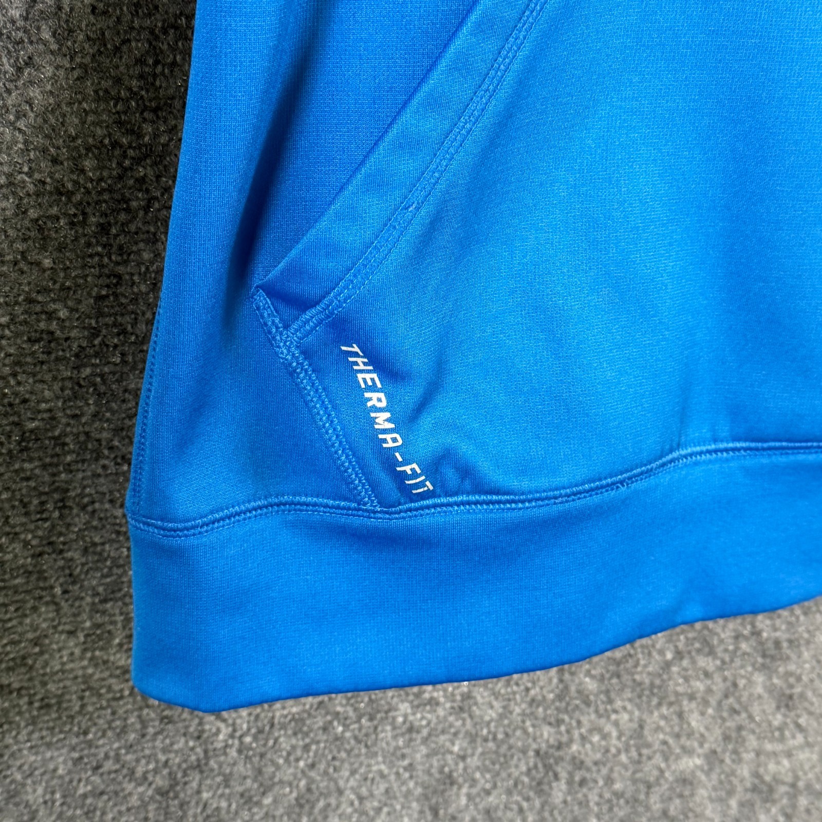 Detroit Lions Nike Therma-Fit NFL On Field LS Hooded Sweatshirt Blue Men’s XL