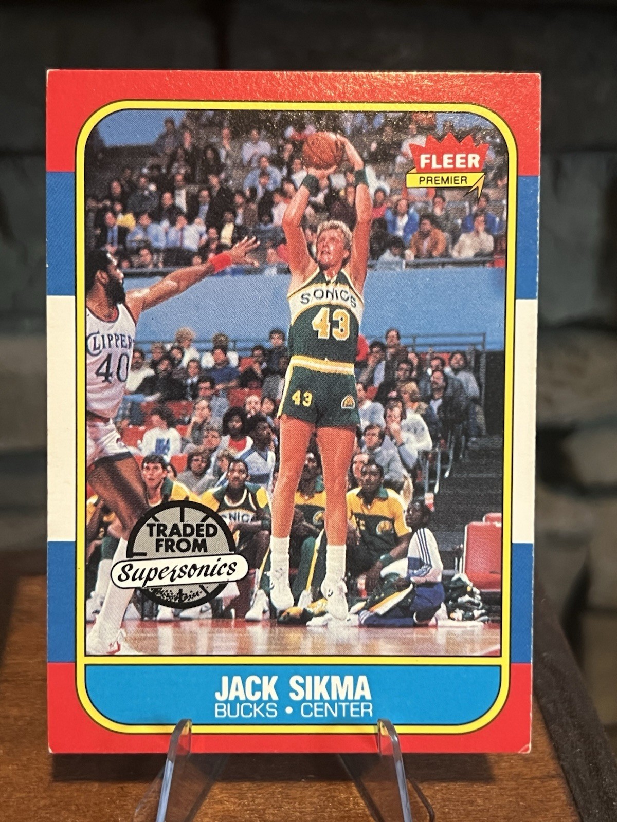 Jack Sikma 1986-87 Fleer #102 Milwaukee Bucks VG