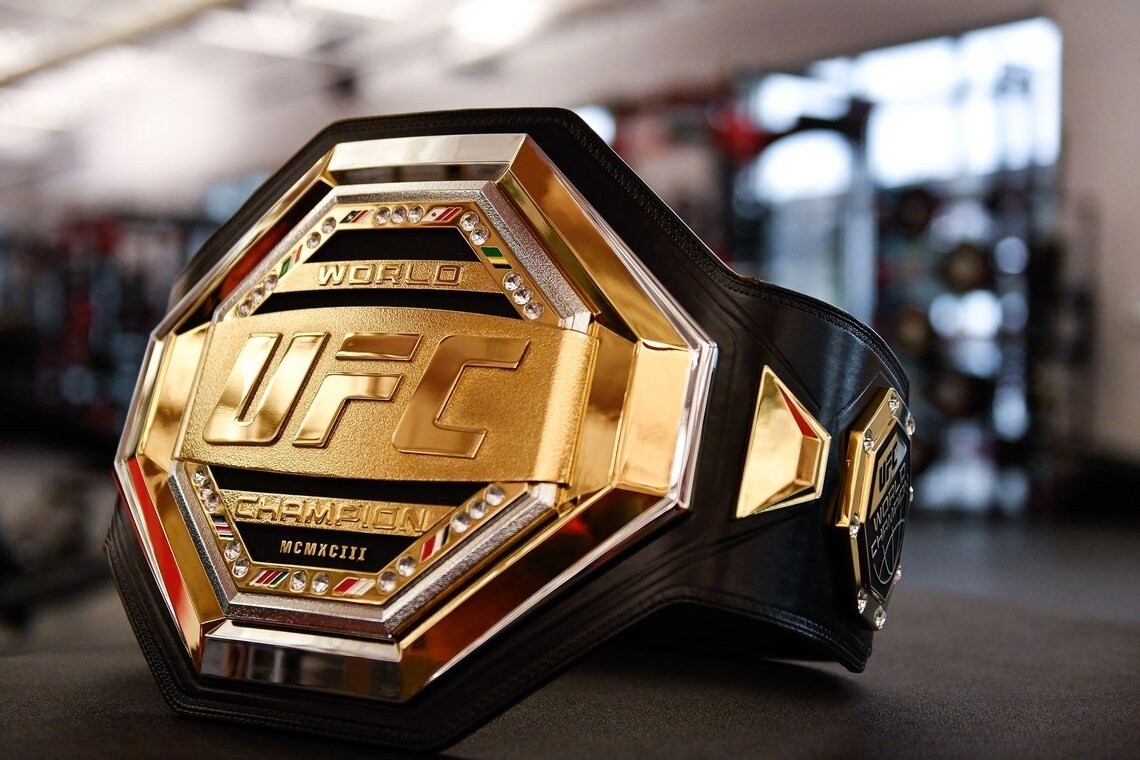 UFC Legacy Championship Title Belt Brass Gold Adult Size Replica Belt 4mm