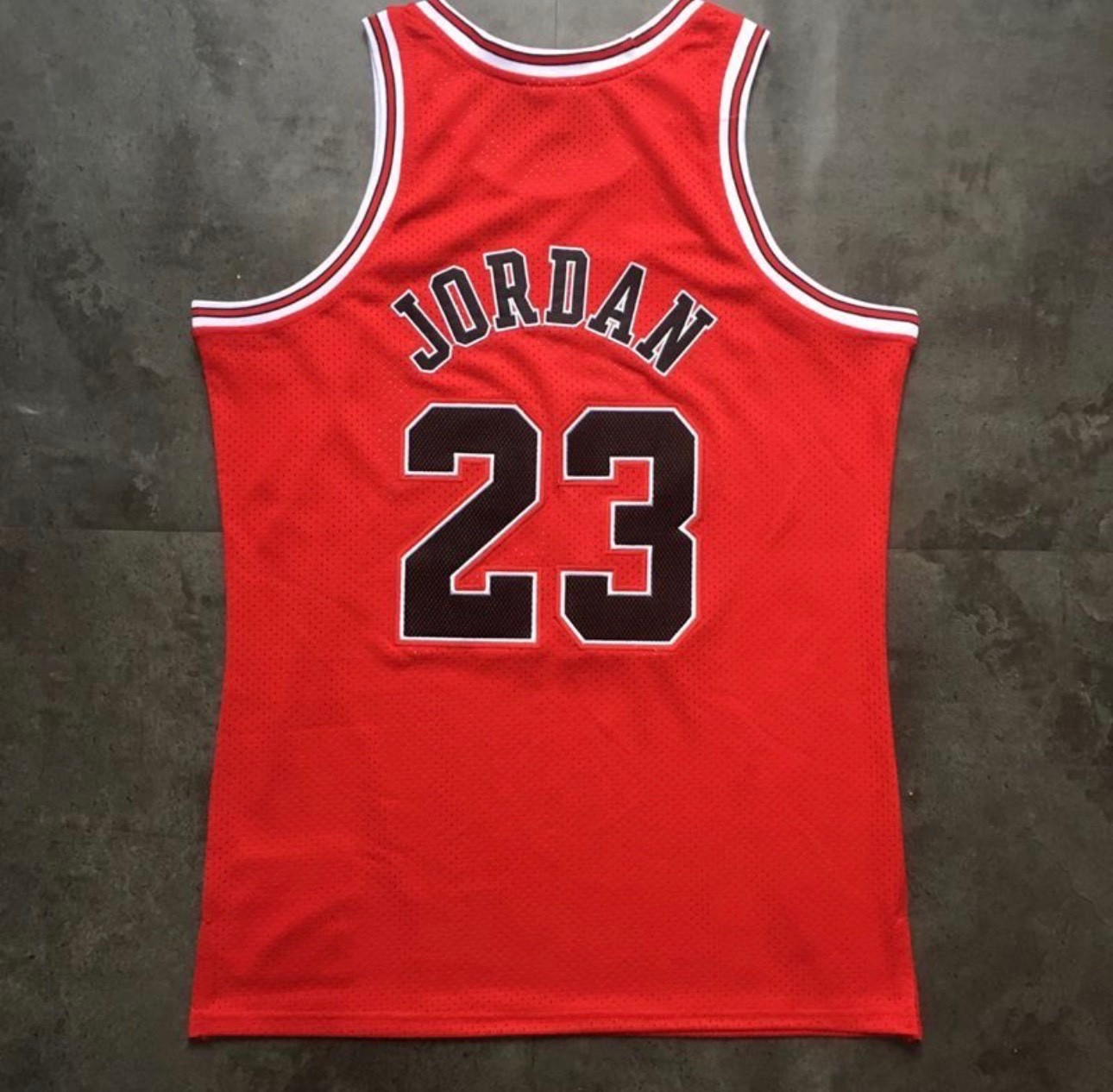 Chicago Bulls Michael Jordan NBA Finals vintage red basketball jersey