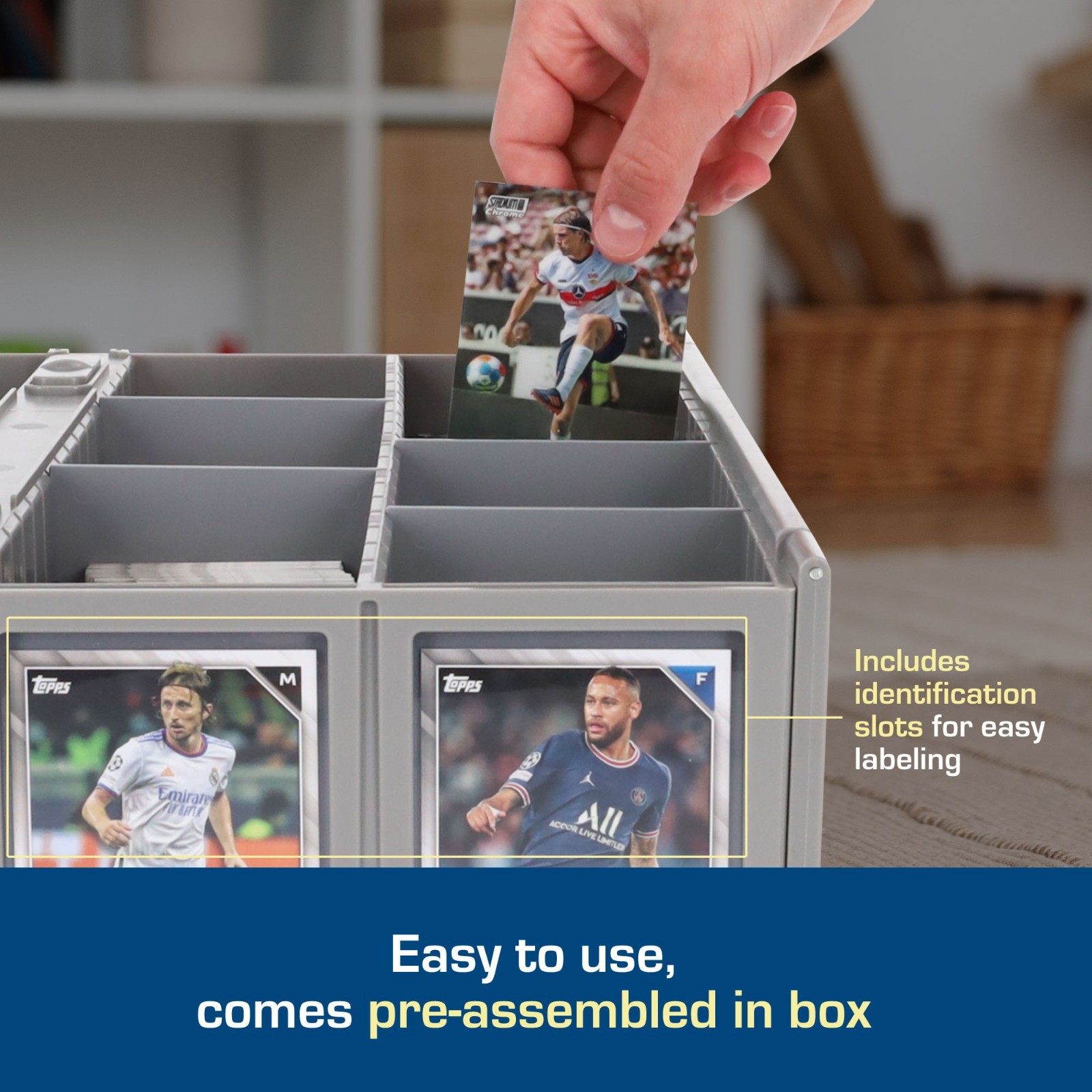 BCW Collectible Card Bin Hold Gaming Sport Toploaders Magnetic / Deck 3200 Box