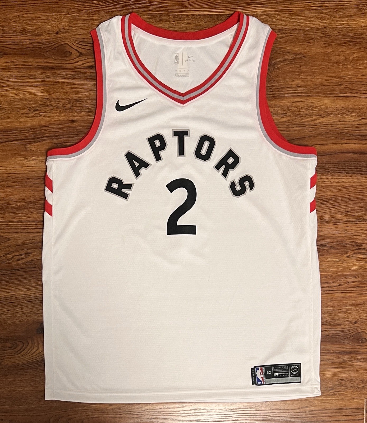 Kawhi Leonard Toronto Raptors Nike Association Swingman NBA Jersey Size 52 XL