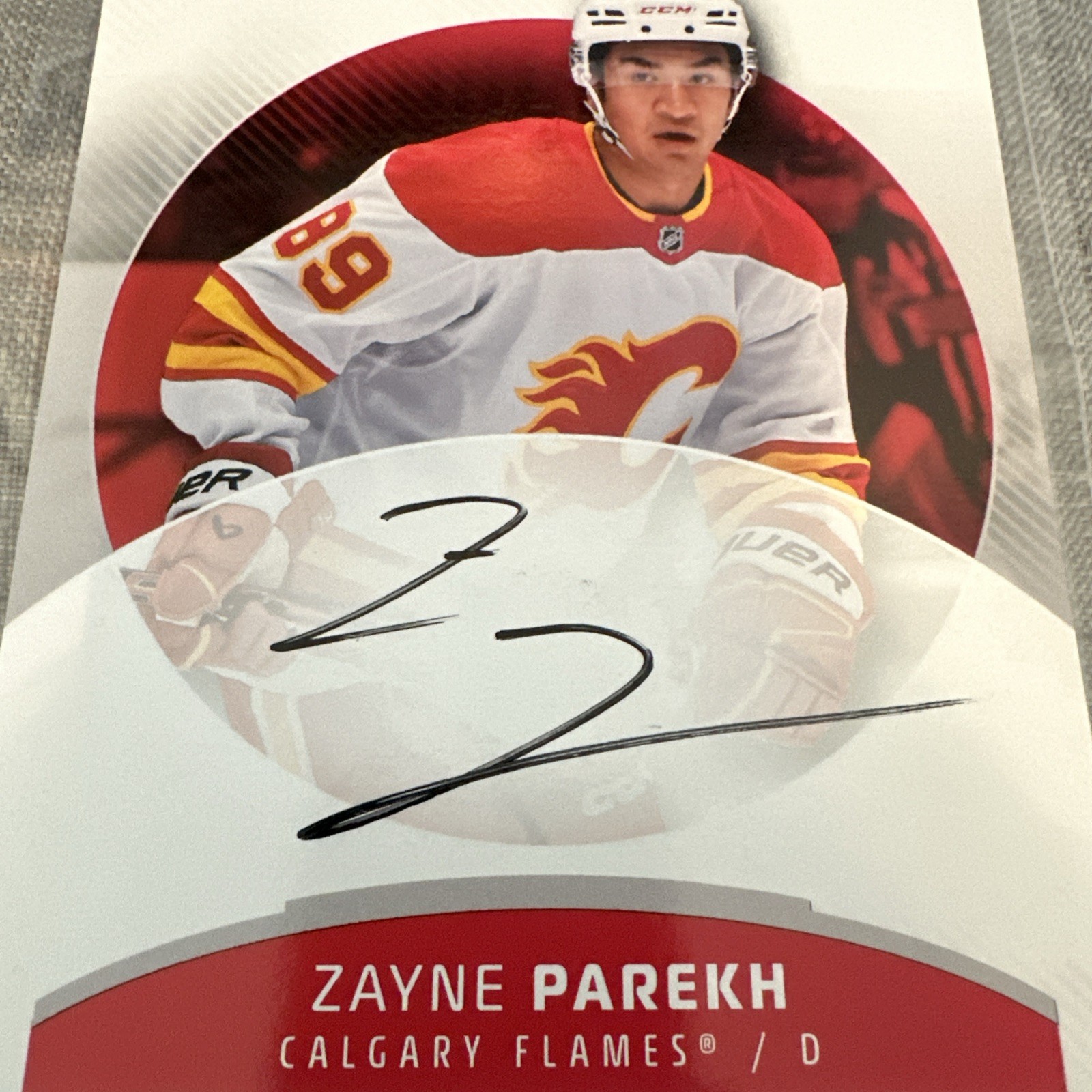 2025-26 SP Authentic Autographed Future Watch 5X7 ZAYNE PAREKH RC LAUNCH PARTY!