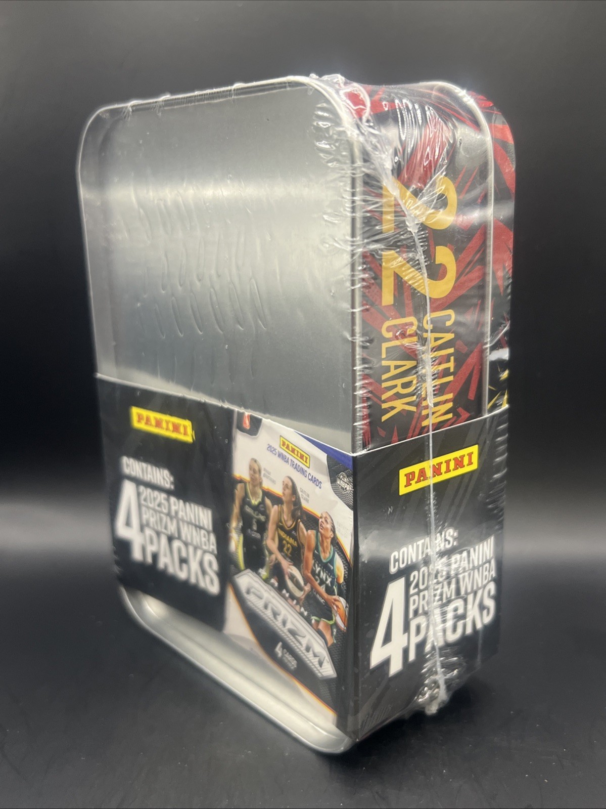 Caitlin Clark 2025 WNBA Panini Prizm Packs Collectible Tin Brand New Sealed