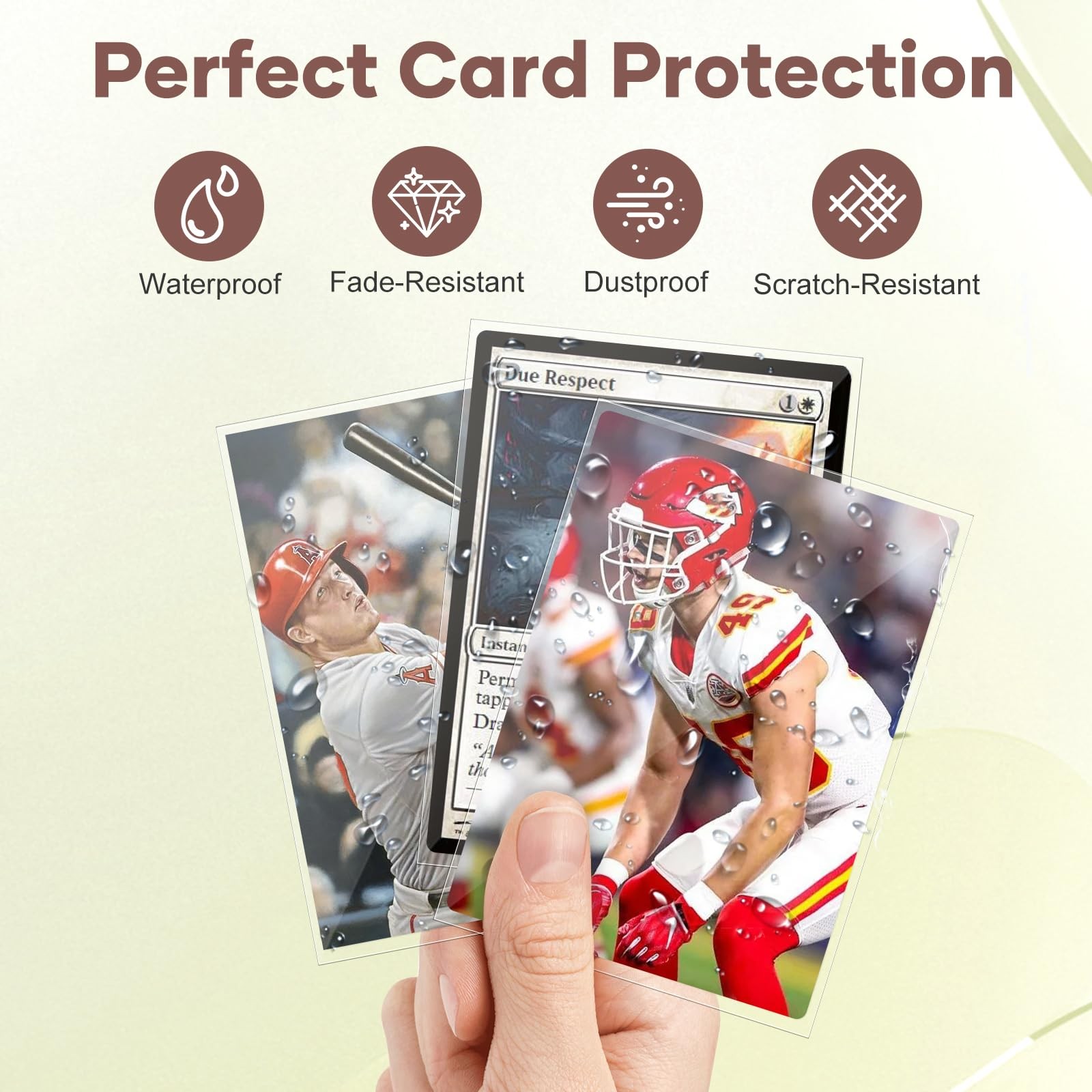 600 Card Sleeves Clear Soft Polypropylene PP for MTG TCG Baseball Football