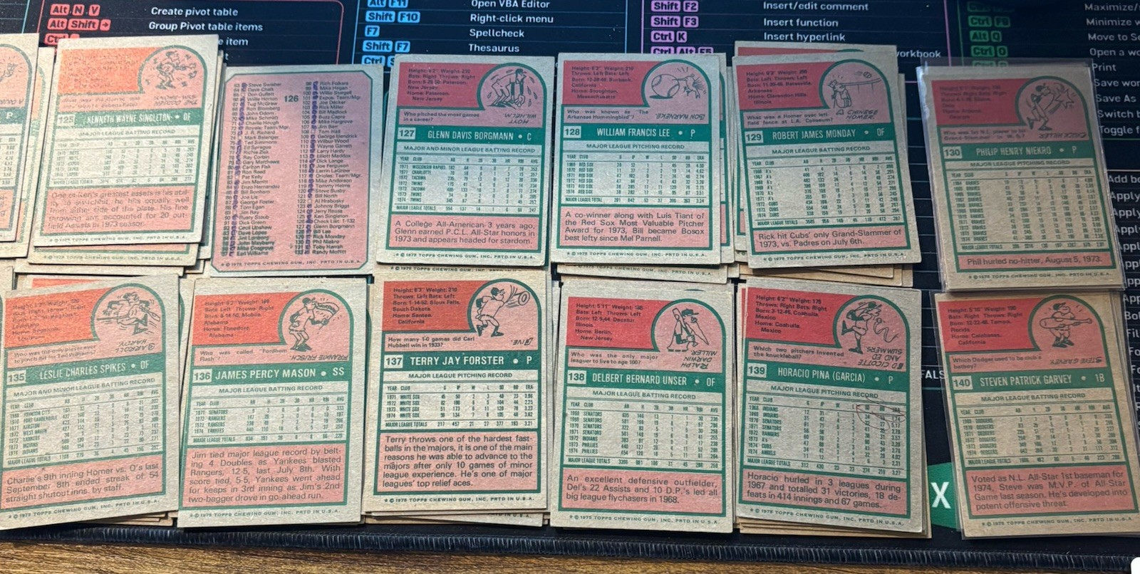 1975 Topps Baseball U-Pick VG+ #1-200 Free Shipping on 3+ Cards!