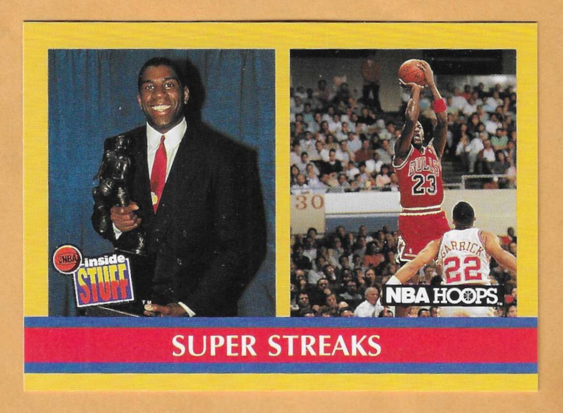 SUPER STREAKS INSIDE STUFF #385 NBA HOOPS 1990-91