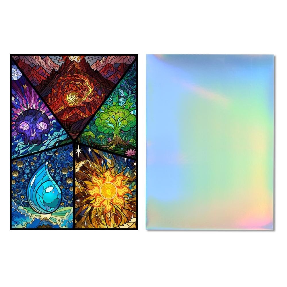 60pc Standard Card Sleeves 66x91mm High-Quality Cartoon Deck Protectors