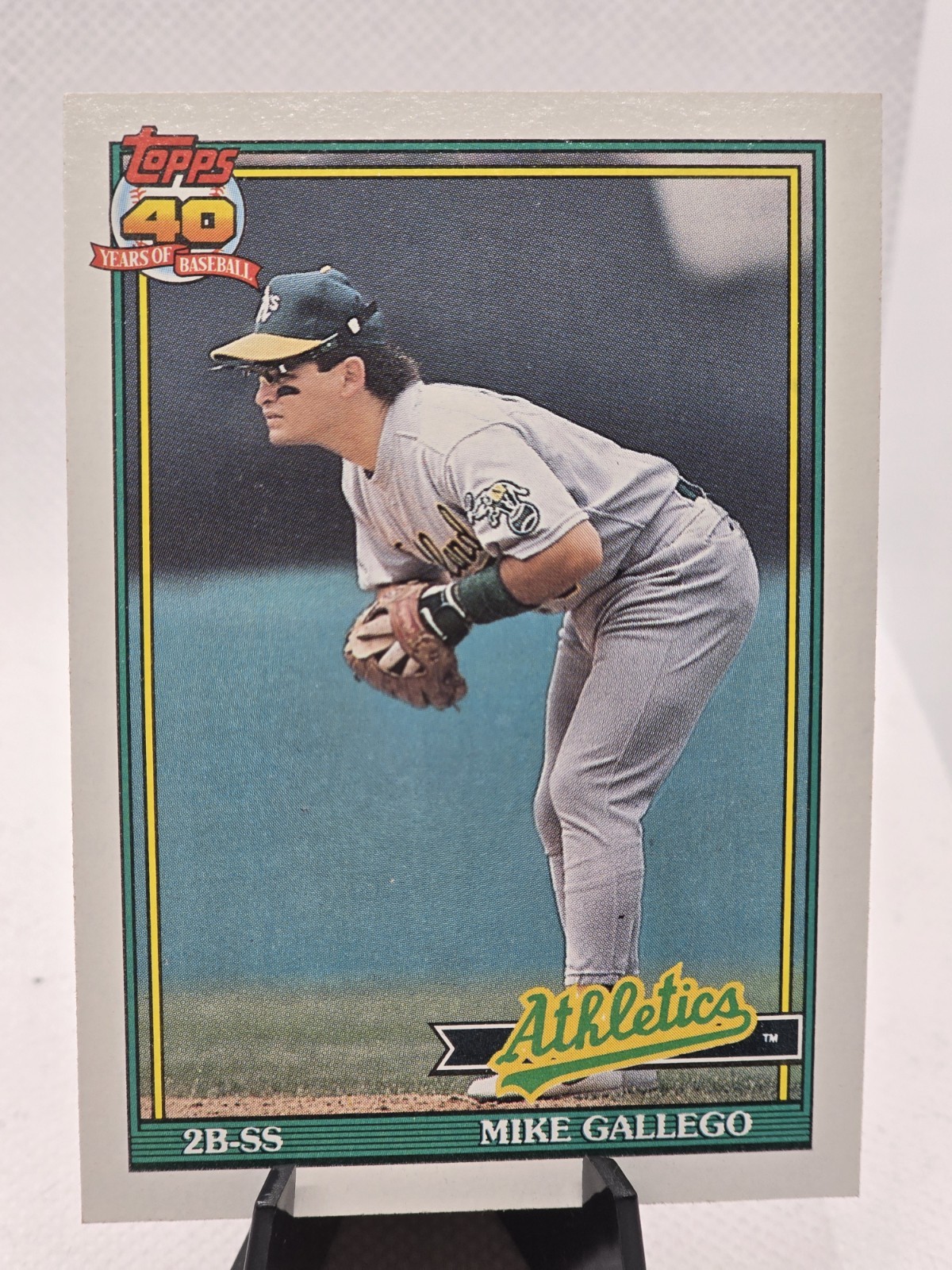 1991 Topps Desert Shield #686 Mike Gallego Athletics NRMT D