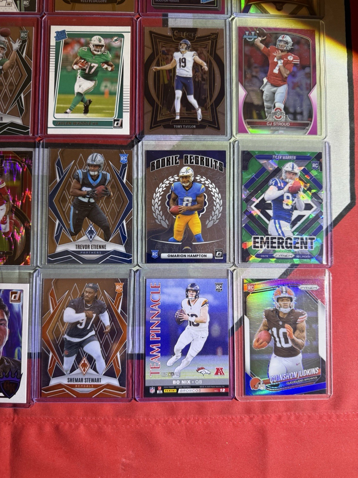 230+ Card Lot In Top Loaders – Over 100 Rookies – Check all Photos MLB NBA NFL