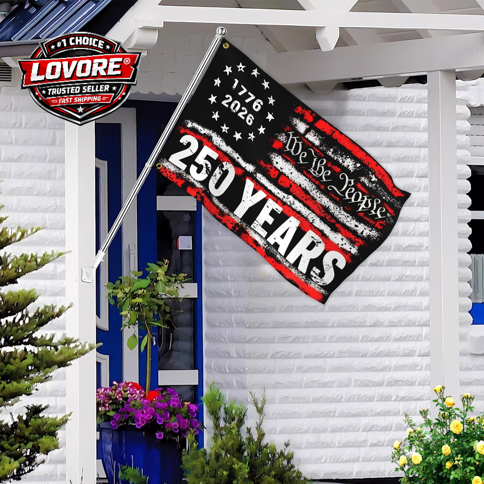 250 Years Flag 3×5 Ft 250th Anniversary 1776 2026 250