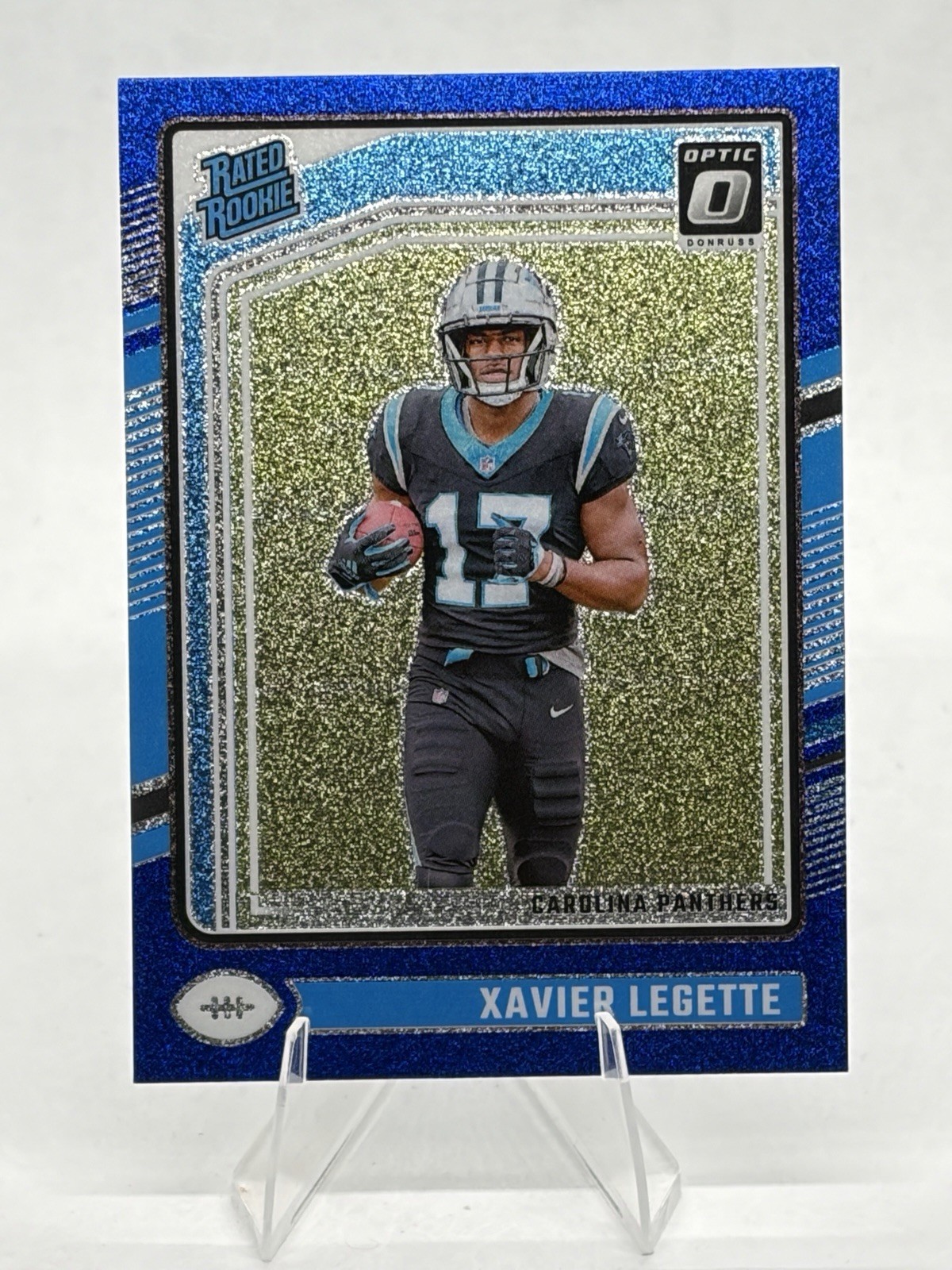 2024 Donruss Optic Xavier Legette Blue Glitter #299