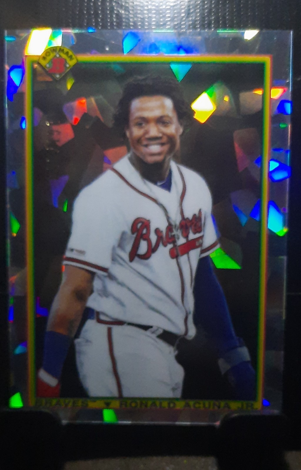 2020 Bowman – 1990 Bowman Ronald Acuña Jr. #90B-RAJ Atomic Refractor /150