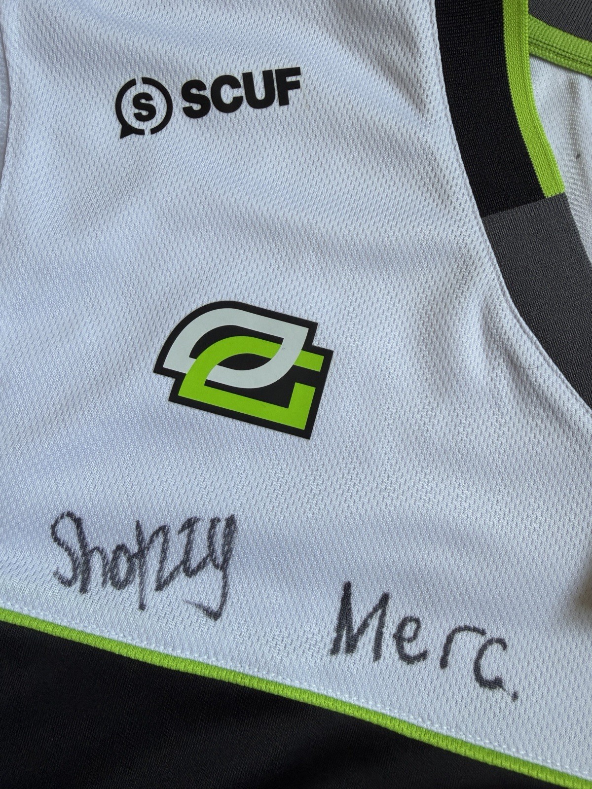 Optic Gaming Champs Signed Jersey size L Championship White CDL Texas COD