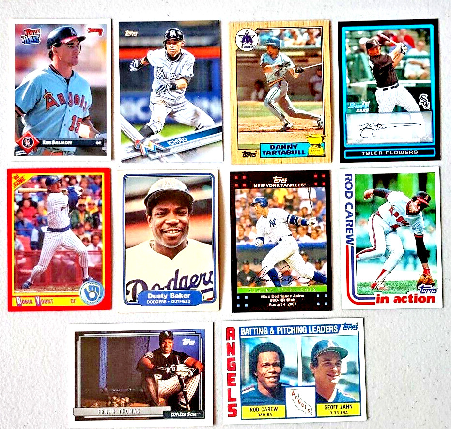 Baseball Card Lot Of 10 1980’s-2000’s All Stars Rookies HOF Players Inserts #204