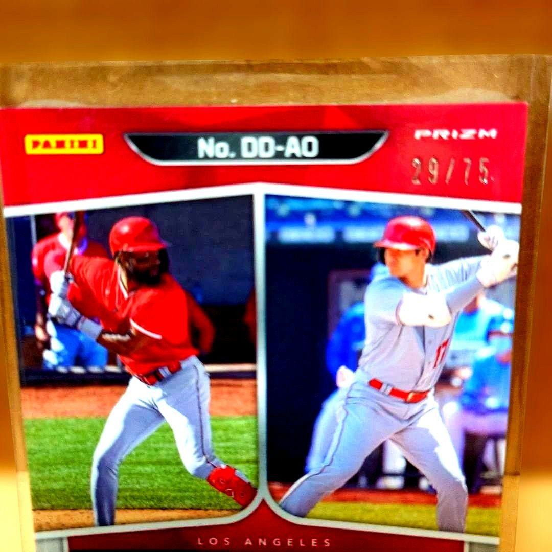 MLB Trading Card Jo Adell Shohei Ohtani Dynamic Duo 29/75 Limited Card