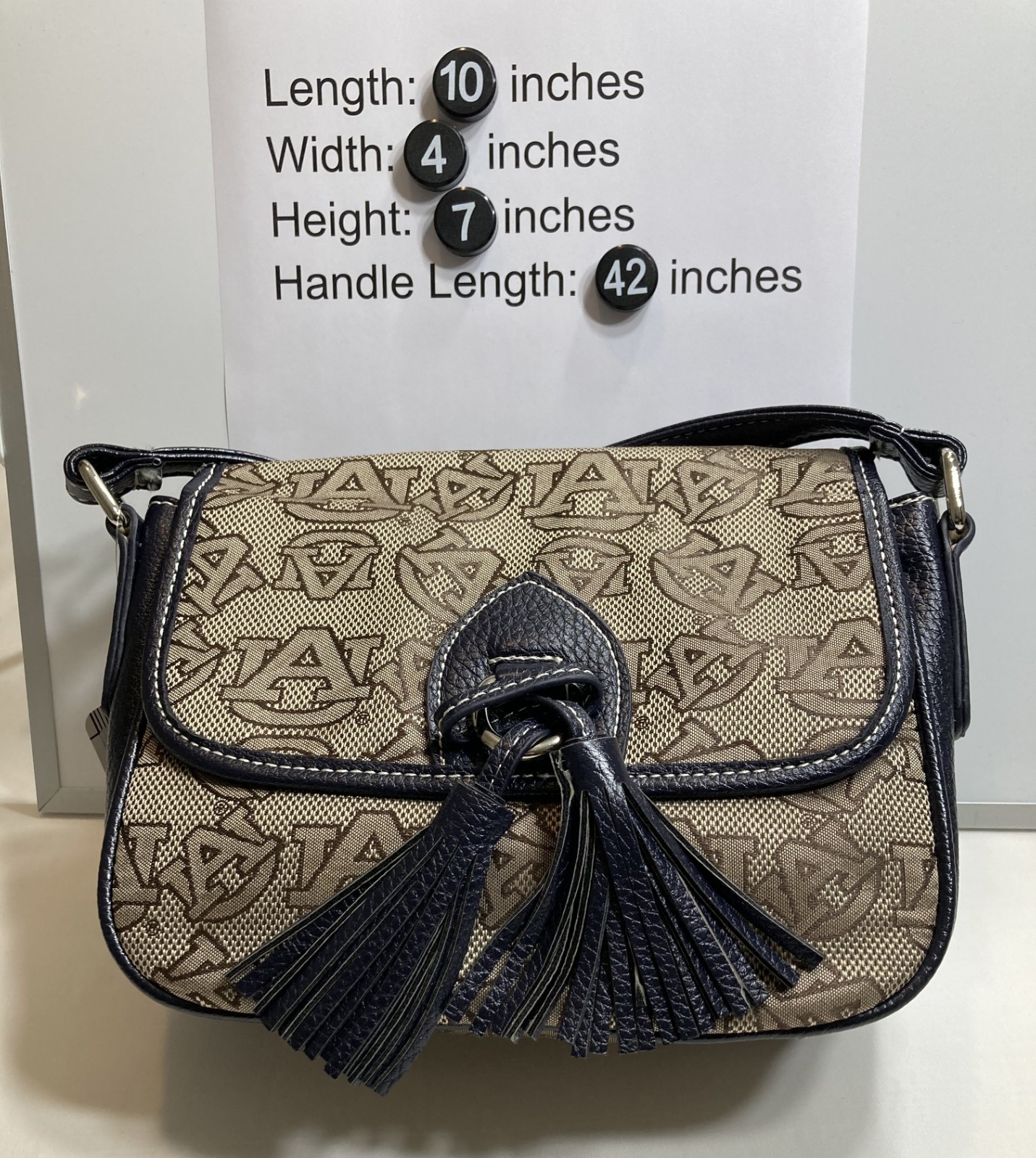 Sandol Auburn Tigers The Vintage Crossbody Bag / Purse 8.5″L x 6.5″H X 3″W