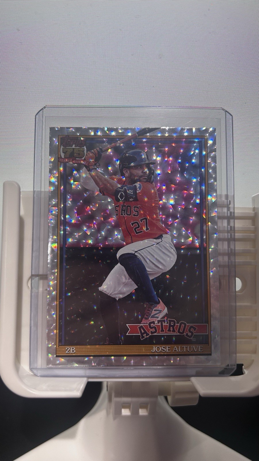 2026 Topps Series 1 Crackle- Jose Altuve Houston Astros Topps 75 #T91-7