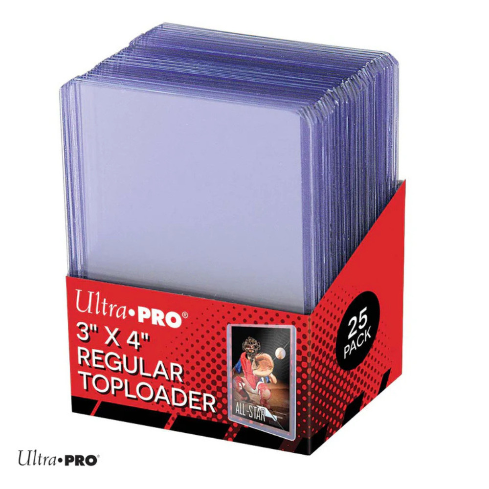 Ultra Pro Top Loaders Regular 35pt 3×4 Toploaders 25, 50, 100, 200 Brand New