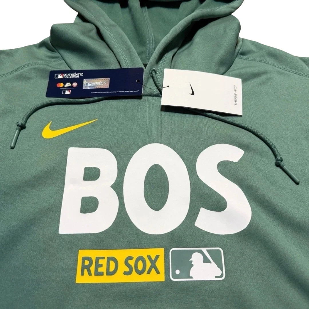 Nike Boston Red Sox Green Monster City Connect Hoodie 2026 Authentic Therma Fit