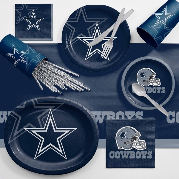 24ct Dallas Cowboys Football Paper Plates