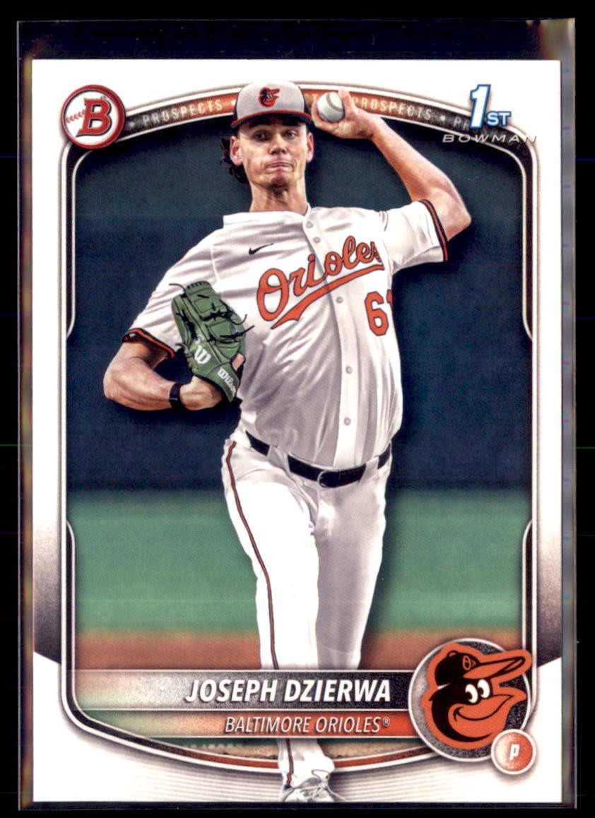 2025 Bowman Draft Paper Joseph Dzierwa Orioles BD-186 1st Bowman 5 card lot