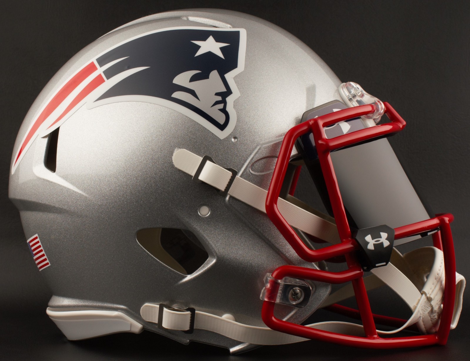 NEW ENGLAND PATRIOTS Authentic GAMEDAY Football Helmet w/ BLACK-TINT Eye Shield