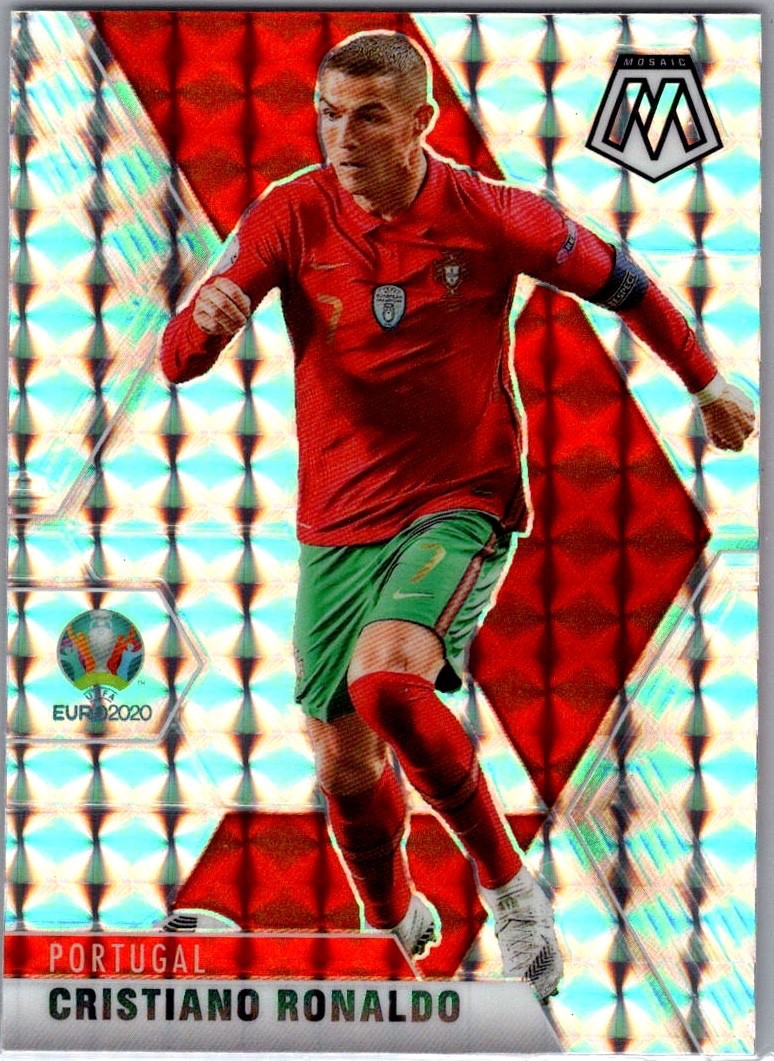 2020-21 Mosiac Euro 2020 Mosaic Prizm #160 Cristiano Ronaldo Portugal GOAT