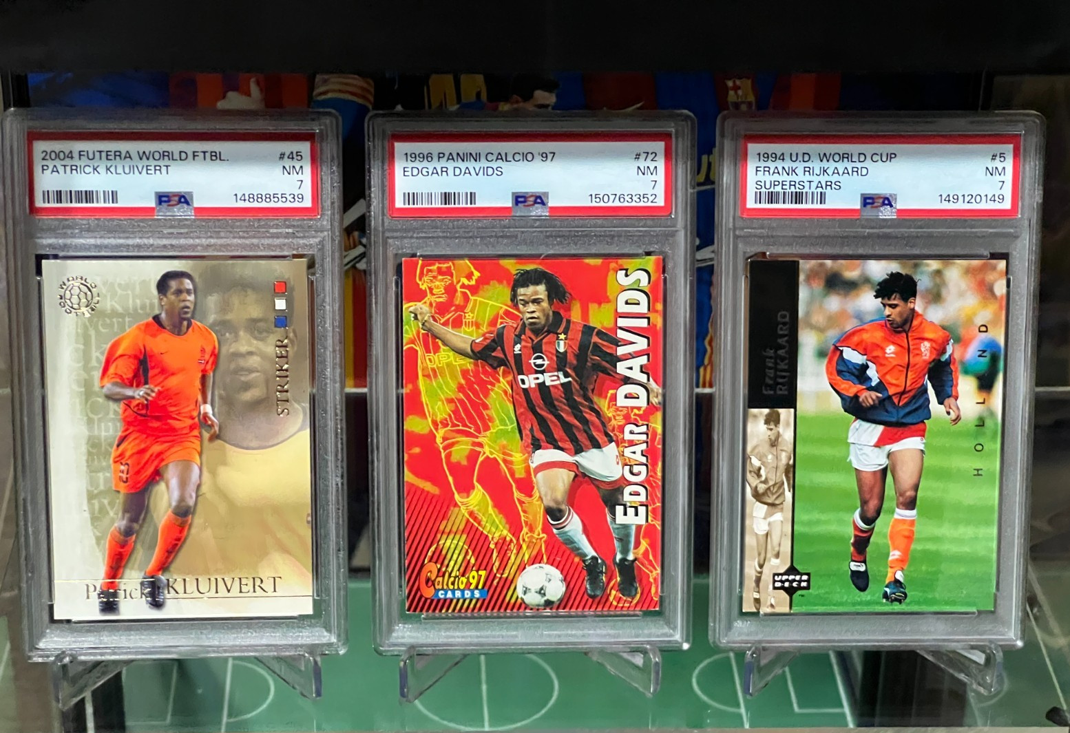 Netherlands Hat-trick PSA Lot Patrick Kluivert + Edgard Davids + Frank Rijkaard