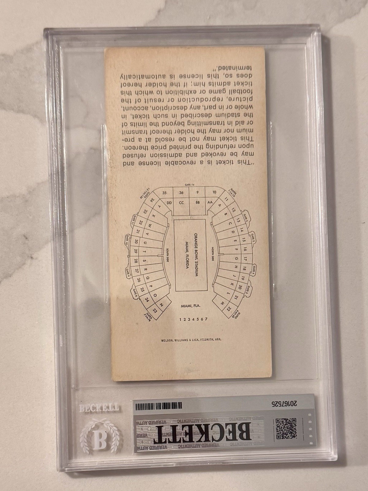 1971 Super Bowl V Ticket Stub Beckett 6 EX-MT Colts Cowboys MVP Howley