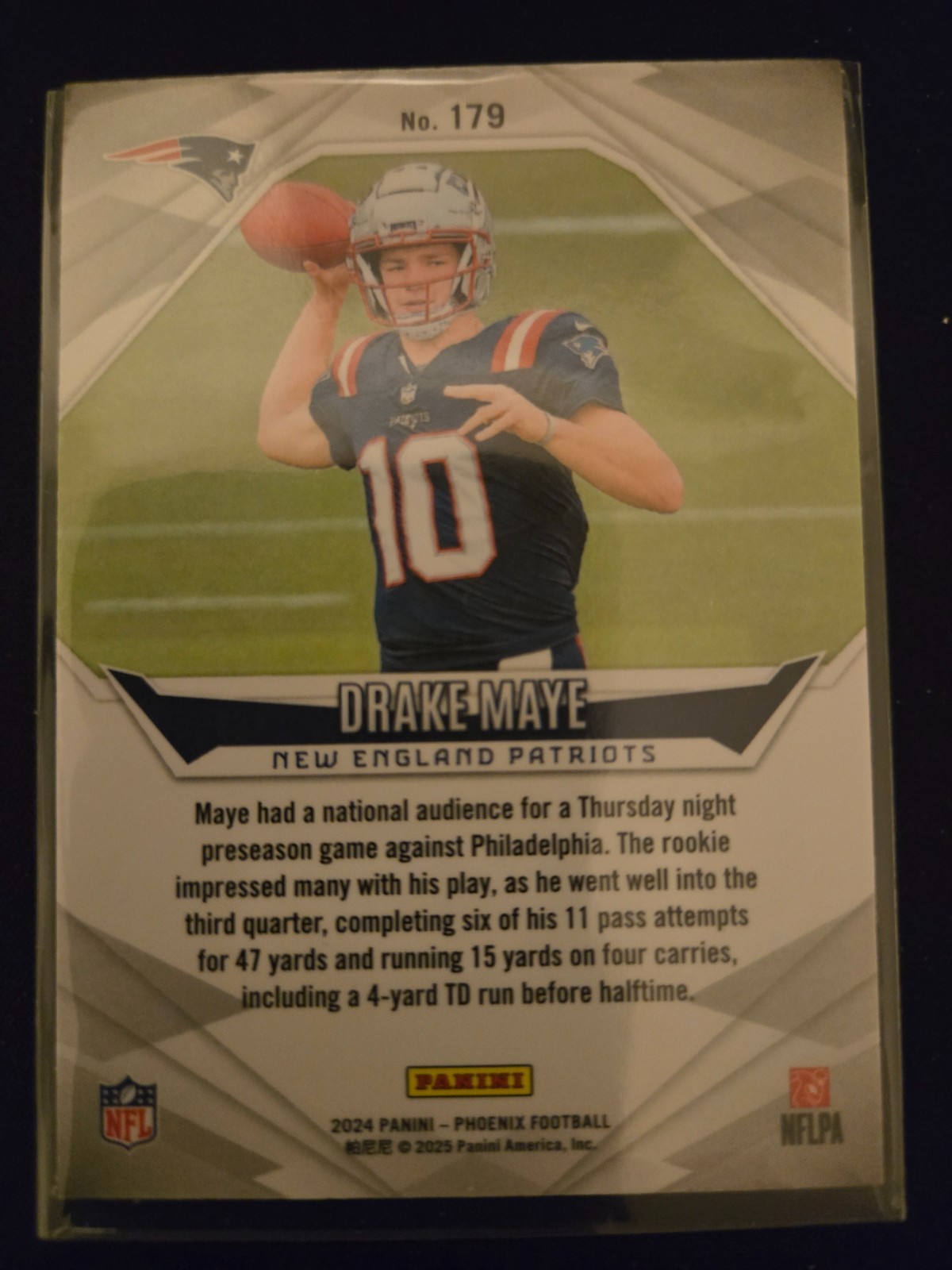 2024 Panini Phoenix – Rookies Drake Maye #179 Hyper (RC)