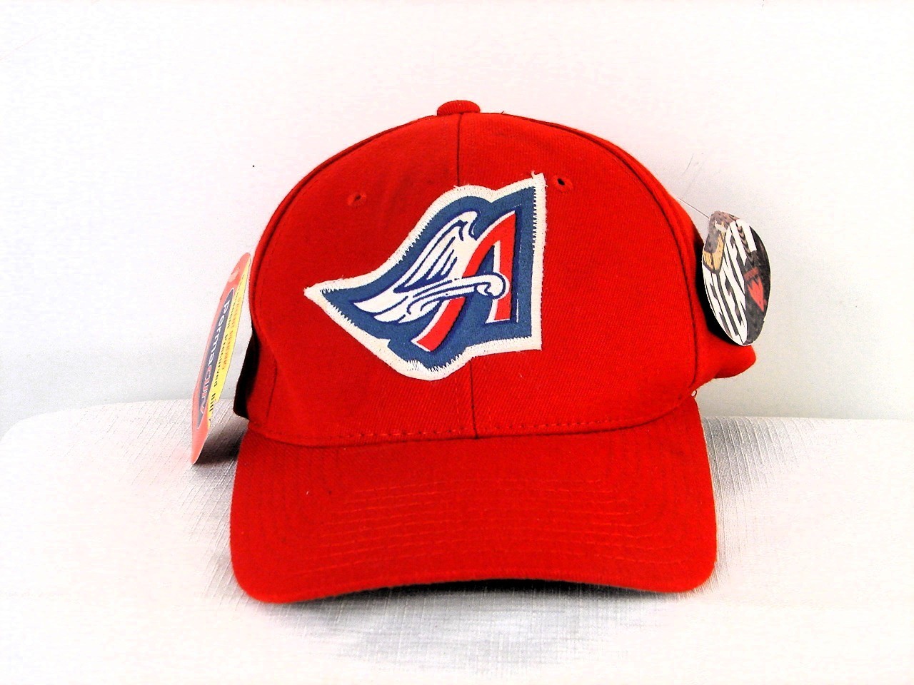 Vintage Anaheim Angels Yupoong Red FlexFit Hat NWT