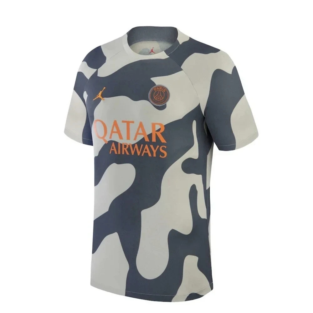 NWT Paris Saint-Germain Jordan Brand Pro Pre-Match Top – Gray – FREE SHIP