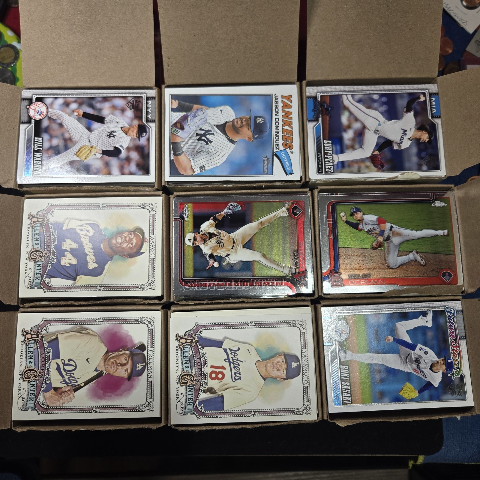 200+ Baseball Cards. Various Series. Random.