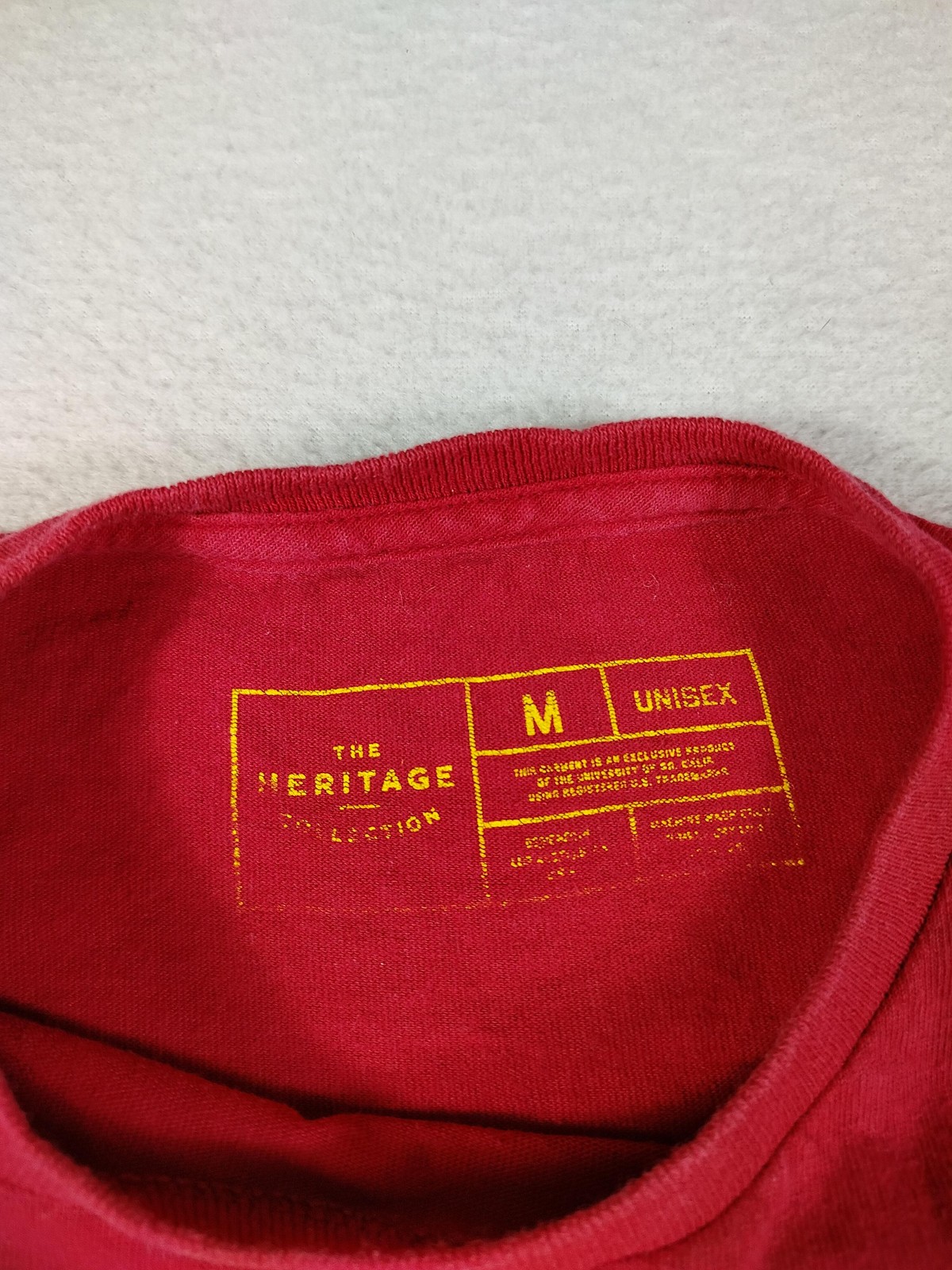 USC Trojans Shirt Unisex Medium Red NCAA Football The Heritage Collection Tee