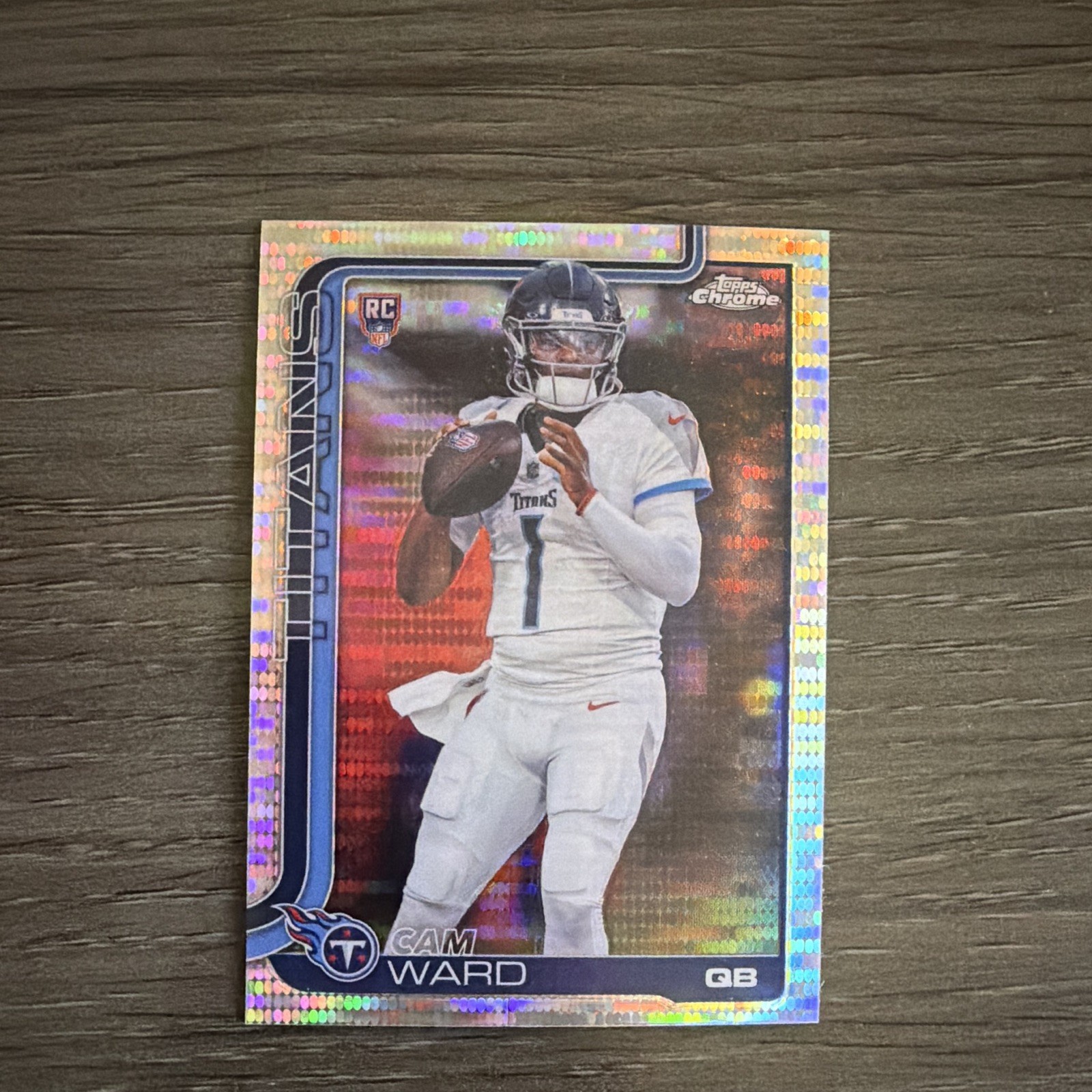 Topps Chrome 2025 Cam Ward RC Tennessee Titans #314 Pulsar Refractor