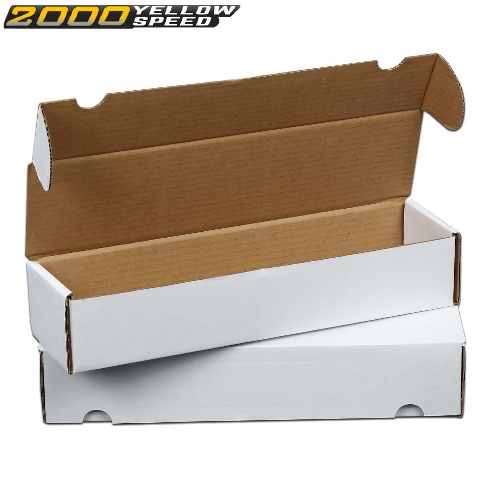 25PC Storage Boxes LOT 800 Count Ct Sports Cards Trading White Max Pro Shipping