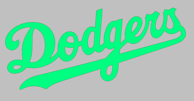 LA Dodgers Vinyl Decal Sticker – You choose color and size