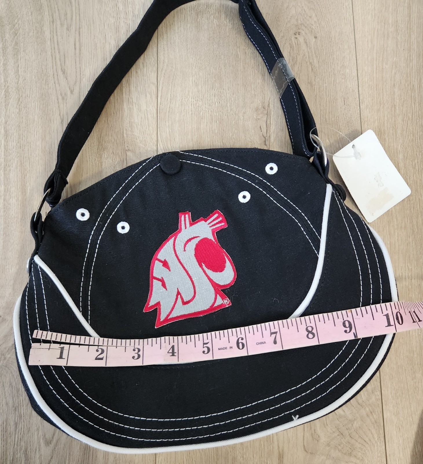 Washington State WSU Cougars Collegiate Cross Body Shoulder Sling Bag Purse NWT