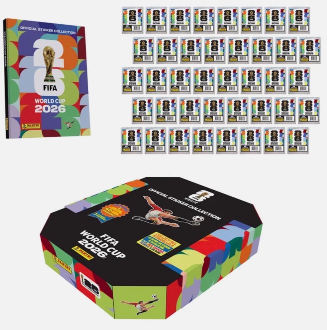 2026 Panini Soccer FIFA World Cup Sticker Stadium Box Costco Exclusive HardCover