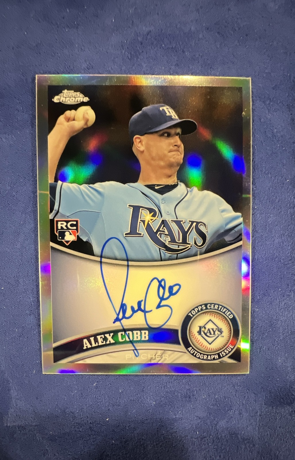 2011 Topps Chrome – Alex Cobb #207 Rookie Autographs Refractor /499 (AU, RC)