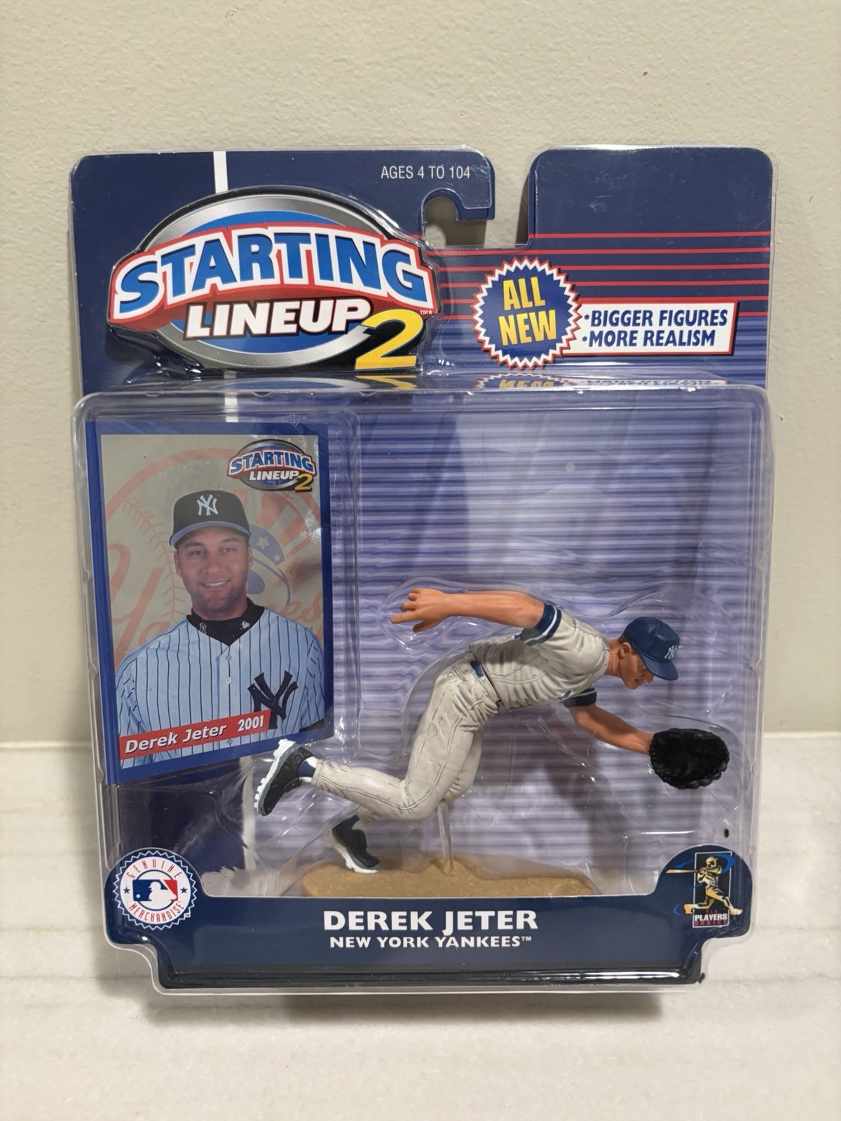 2001 HASBRO STARTING LINEUP 2 DEREK JETER NEW YORK YANKEES – NEW