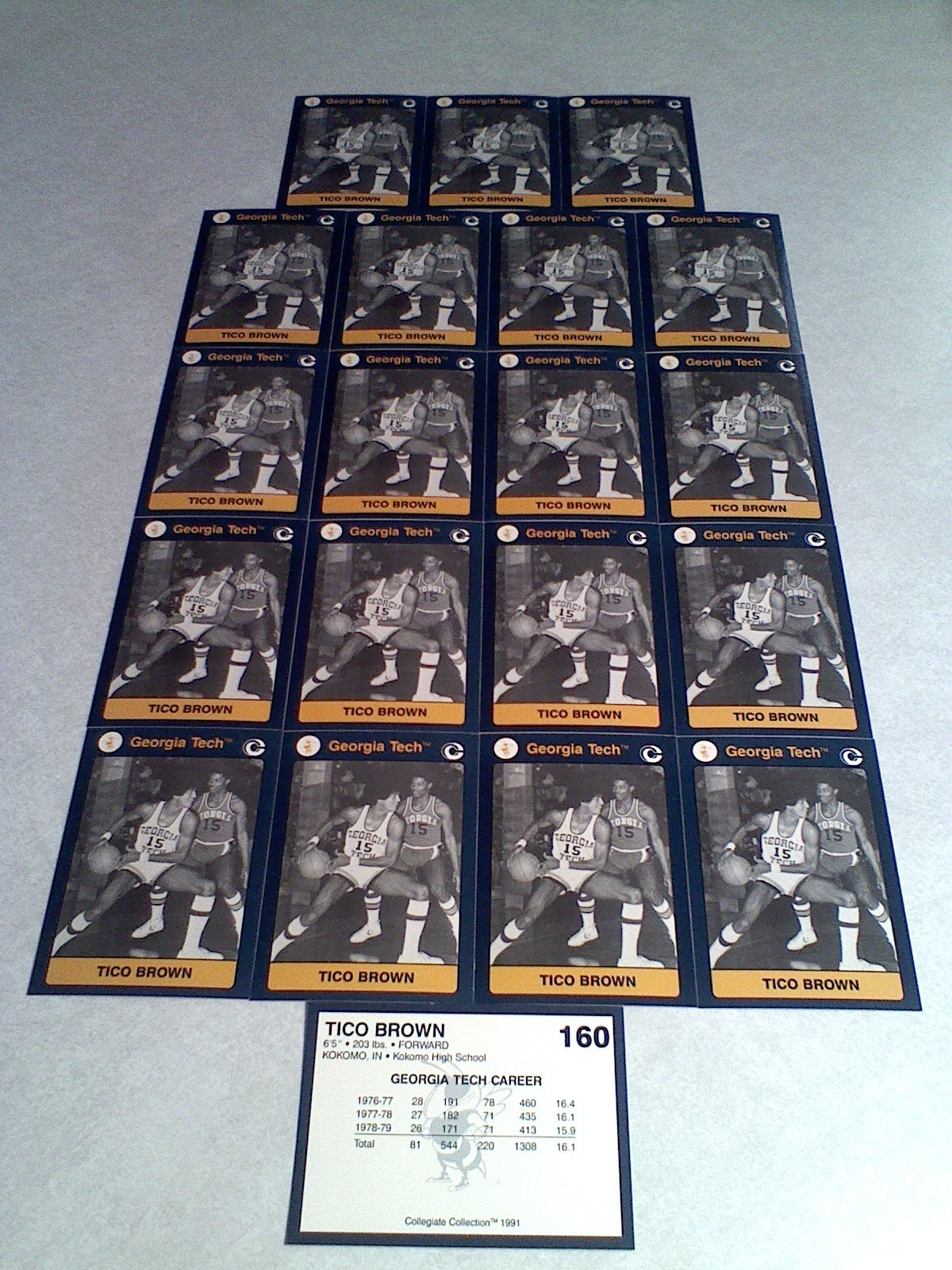 *****Tico Brown***** Lot of 20 cards / Georgia Tech