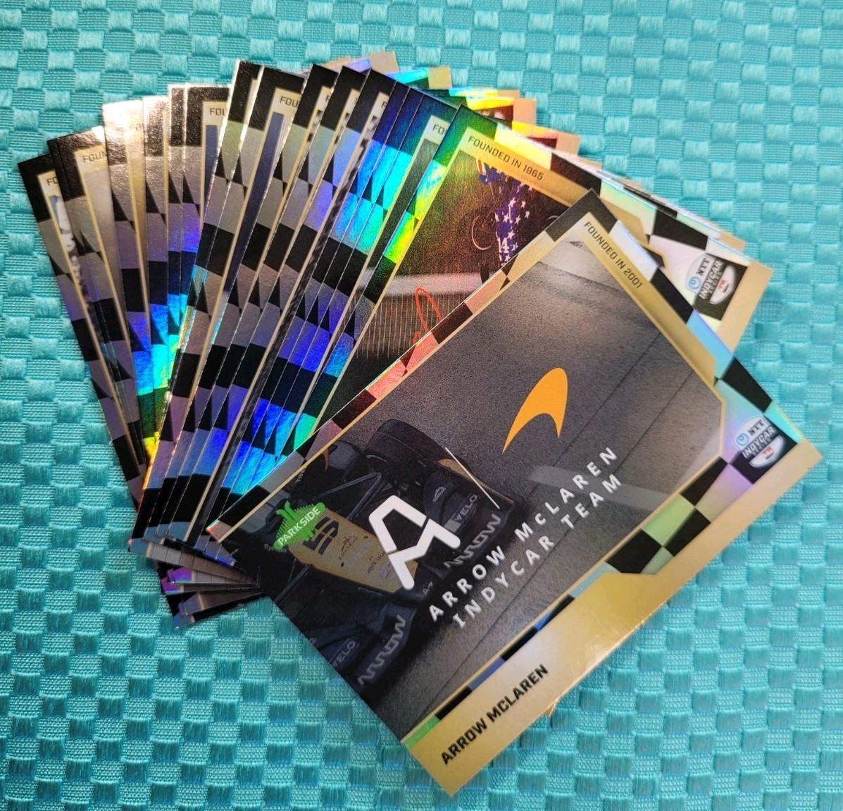 2025 Parkside Indycar NTT Checkered Flag Foil Singles
