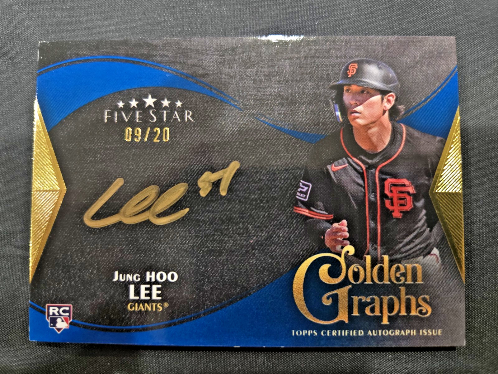 2024 JUNG HOO LEE TOPPS FIVE STAR ROOKIE AUTOGRAPH CARD# GG-JL #9/20 S F GIANTS