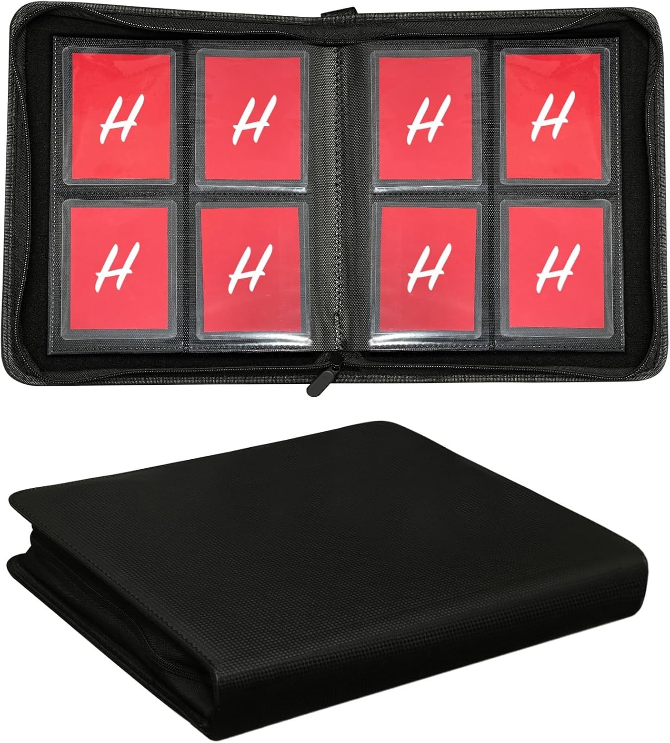 Toploader Binder Holds 112 Toploaders 4 Pocket Top Loader Binders with Sleeves